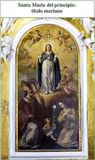 S.Maria del Principio: titolo mariano